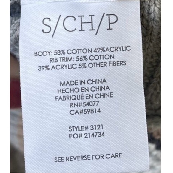 CAbi Fair Isle Sweater/Poncho Style 3121 - Picture 4 of 4